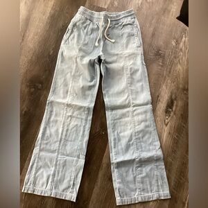 We the Free XS Cotton Pull On Pants Chambray Blue